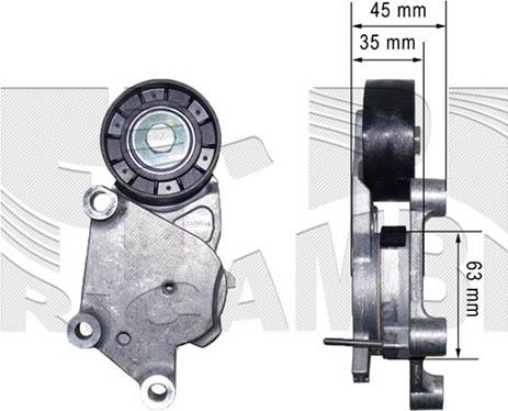 Autoteam A04716 - Ремъчен обтегач, пистов ремък vvparts.bg