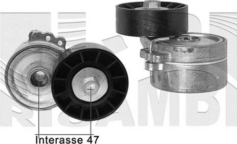 Autoteam A05032 - Ремъчен обтегач, пистов ремък vvparts.bg