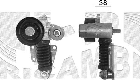 Autoteam A02116 - Ремъчен обтегач, пистов ремък vvparts.bg