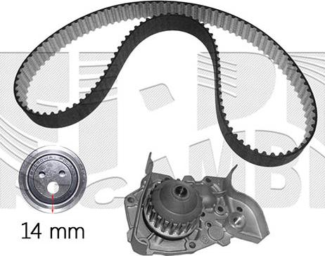 Autoteam KATW1663 - Водна помпа+ к-кт ангренажен ремък vvparts.bg