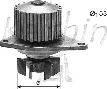 Autoteam WPA344 - Водна помпа vvparts.bg