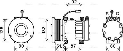 Ava Quality Cooling AGAK003 - Компресор, климатизация vvparts.bg