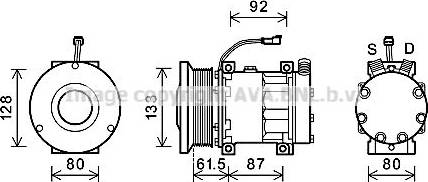 Ava Quality Cooling AGK003 - Компресор, климатизация vvparts.bg