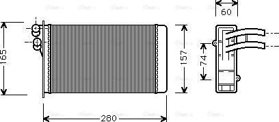 Ava Quality Cooling AI 6141 - Топлообменник, отопление на вътрешното пространство vvparts.bg