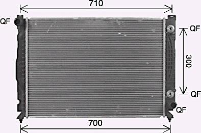 Ava Quality Cooling AI2431 - Радиатор, охлаждане на двигателя vvparts.bg