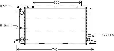 Ava Quality Cooling AI 2098 - Радиатор, охлаждане на двигателя vvparts.bg