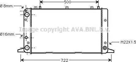 FPS 12 A409-X - Радиатор, охлаждане на двигателя vvparts.bg