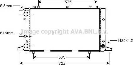 Ava Quality Cooling AI 2053 - Радиатор, охлаждане на двигателя vvparts.bg