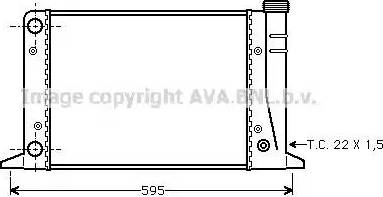 Ava Quality Cooling AI 2007 - Радиатор, охлаждане на двигателя vvparts.bg