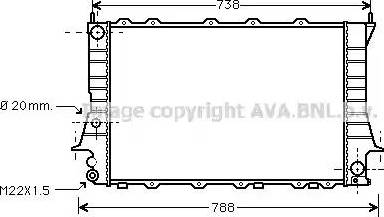 Ava Quality Cooling AI 2081 - Радиатор, охлаждане на двигателя vvparts.bg