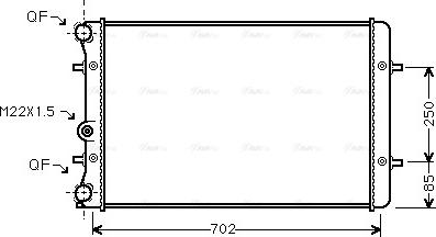 Ava Quality Cooling AI 2129 - Радиатор, охлаждане на двигателя vvparts.bg