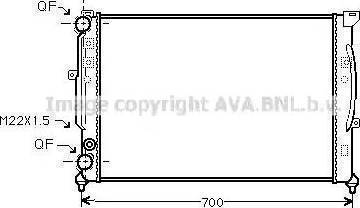 Ava Quality Cooling AI 2123 - Радиатор, охлаждане на двигателя vvparts.bg