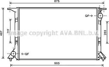 Ava Quality Cooling AI2331 - Радиатор, охлаждане на двигателя vvparts.bg