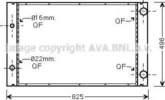 Ava Quality Cooling AI 2268 - Радиатор, охлаждане на двигателя vvparts.bg