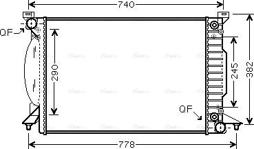 Ava Quality Cooling AI 2207 - Радиатор, охлаждане на двигателя vvparts.bg