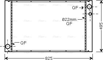 Ava Quality Cooling AI 2289 - Радиатор, охлаждане на двигателя vvparts.bg