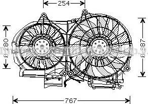 Ava Quality Cooling AI 7505 - Вентилатор, охлаждане на двигателя vvparts.bg