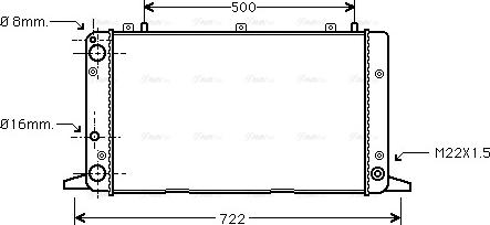 Ava Quality Cooling AIA2047 - Радиатор, охлаждане на двигателя vvparts.bg