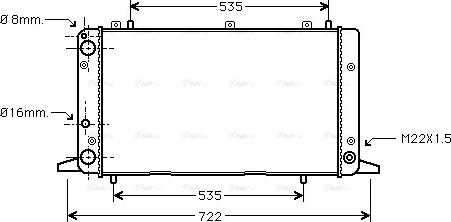 Ava Quality Cooling AIA2053 - Радиатор, охлаждане на двигателя vvparts.bg