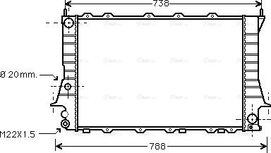 Ava Quality Cooling AIA2081 - Радиатор, охлаждане на двигателя vvparts.bg