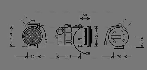 Ava Quality Cooling AI K011 - Компресор, климатизация vvparts.bg