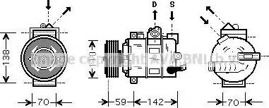 Ava Quality Cooling AIAK029 - Компресор, климатизация vvparts.bg