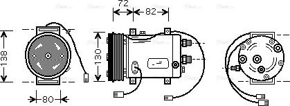 Ava Quality Cooling AIAK179 - Компресор, климатизация vvparts.bg