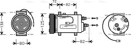 Ava Quality Cooling AIAK178 - Компресор, климатизация vvparts.bg