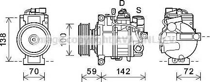 Ava Quality Cooling AIAK388 - Компресор, климатизация vvparts.bg