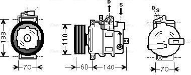 Ava Quality Cooling AIAK266 - Компресор, климатизация vvparts.bg