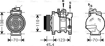 Ava Quality Cooling AIAK227 - Компресор, климатизация vvparts.bg