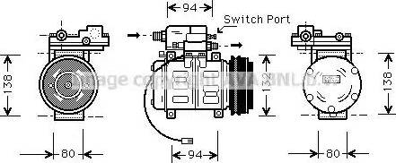 Ava Quality Cooling AI K181 - Компресор, климатизация vvparts.bg