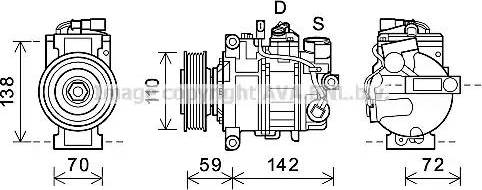 Ava Quality Cooling AIK396 - Компресор, климатизация vvparts.bg