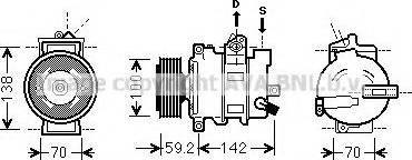 Ava Quality Cooling AIK337 - Компресор, климатизация vvparts.bg