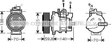 Ava Quality Cooling AI K295 - Компресор, климатизация vvparts.bg