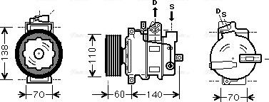 Ava Quality Cooling AI K266 - Компресор, климатизация vvparts.bg