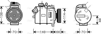 Ava Quality Cooling AI K282 - Компресор, климатизация vvparts.bg