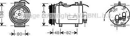 Ava Quality Cooling AI K228 - Компресор, климатизация vvparts.bg