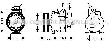 Ava Quality Cooling AI K272 - Компресор, климатизация vvparts.bg