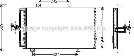 Ava Quality Cooling AL 5060 - Кондензатор, климатизация vvparts.bg