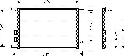 Ava Quality Cooling AL 5070 - Кондензатор, климатизация vvparts.bg