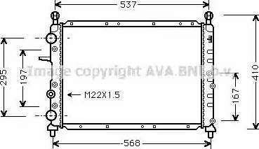 Ava Quality Cooling FT 2094 - Радиатор, охлаждане на двигателя vvparts.bg