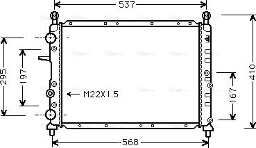 Ava Quality Cooling FTA2094 - Радиатор, охлаждане на двигателя vvparts.bg