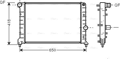 Ava Quality Cooling AL 2083 - Радиатор, охлаждане на двигателя vvparts.bg