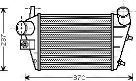 Ava Quality Cooling ALA4085 - Интеркулер (охладител за въздуха на турбината) vvparts.bg