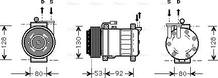 Ava Quality Cooling ALAK009 - Компресор, климатизация vvparts.bg