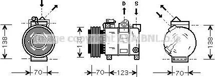 Ava Quality Cooling AL K016 - Компресор, климатизация vvparts.bg