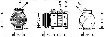 Ava Quality Cooling ALAK016 - Компресор, климатизация vvparts.bg