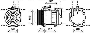 Ava Quality Cooling ALAK122 - Компресор, климатизация vvparts.bg