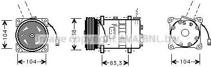 Ava Quality Cooling AL K014 - Компресор, климатизация vvparts.bg